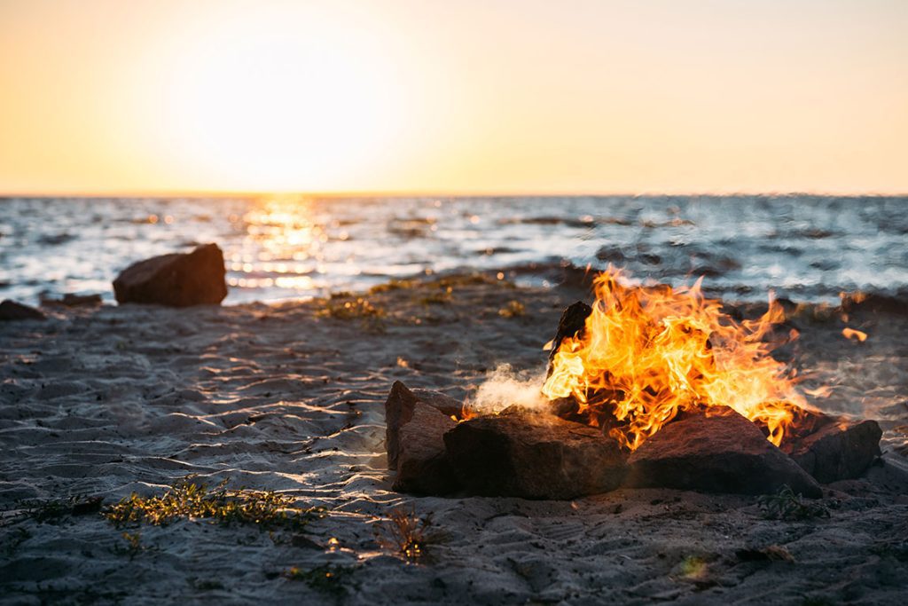 San Diego Beach Bonfire