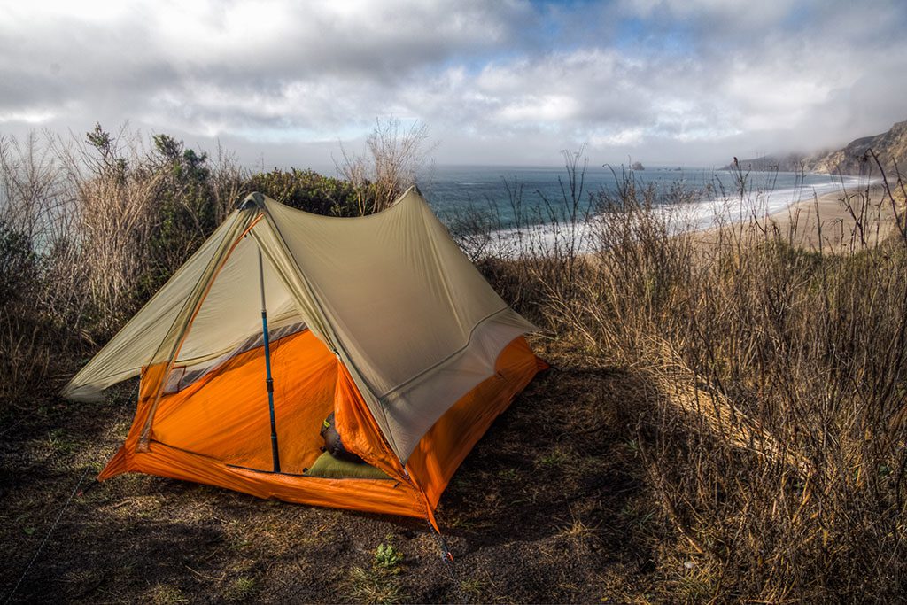 Camping on the Beach California